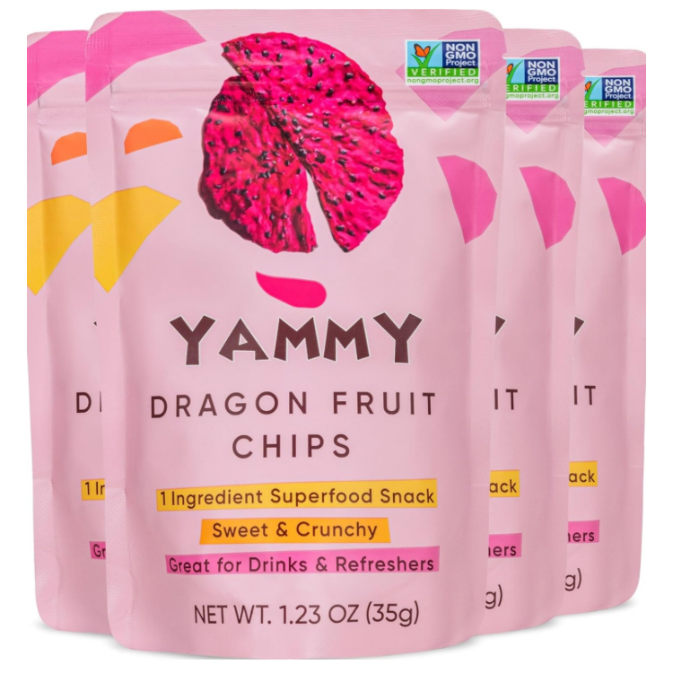Yammy Dried Dragon Fruit Chips